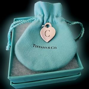 Tiffany & Co "C" Initial Heart Pendant